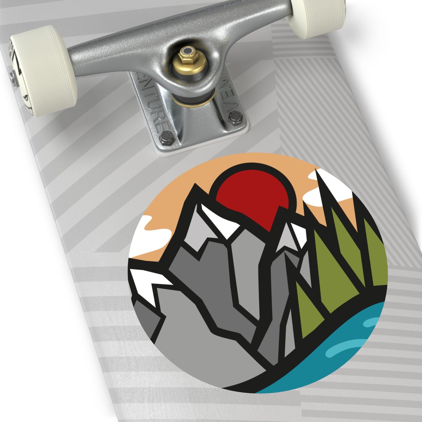 Nature Round Vinyl Stickers